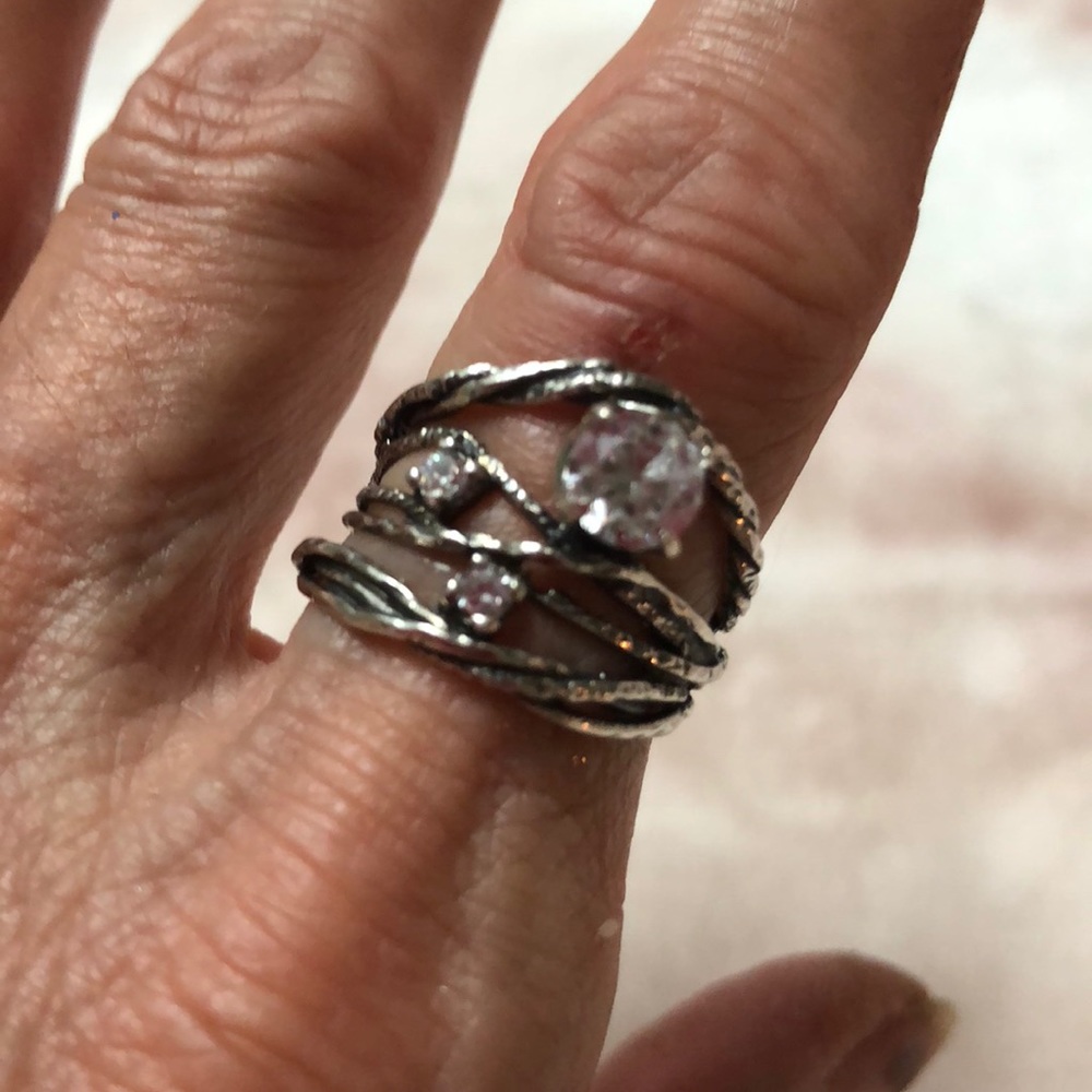 Sterling silver & CZ Ring